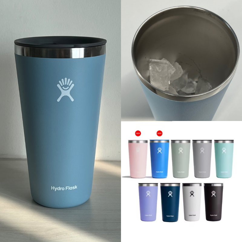sansanmill's tweet photo. แก้วน้ำเก��บความเย็นของ Hydroflask ก็คือเก็บน้ำแข็งได้เช้ายันเย็นจิงจัง รีวิวจากการใช้มาปีนึงคือรู้สึกชินกับการดื่มน้ำขึ้นมาก สดชื่น และแก้วสวยยย✨