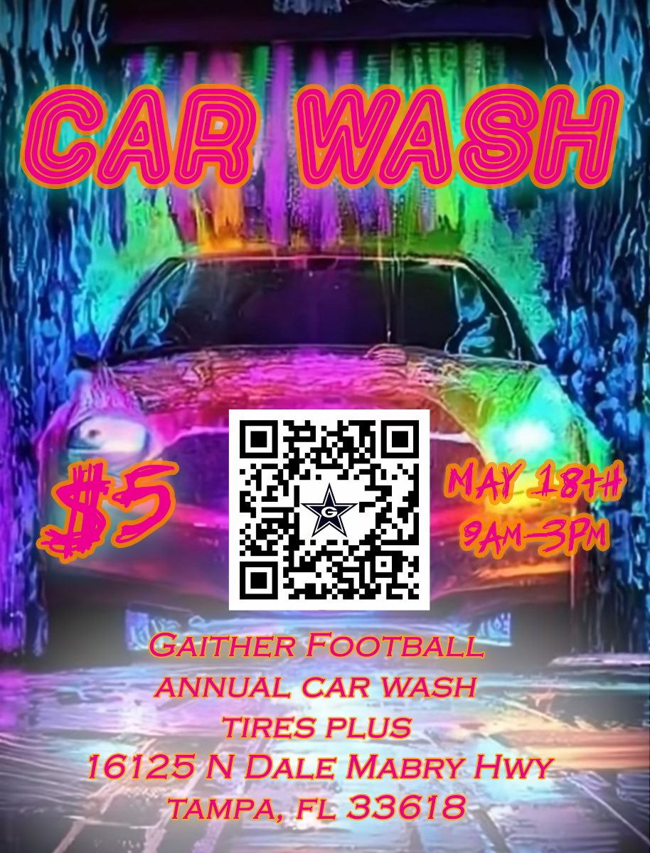 Car wash this Saturday come on out!