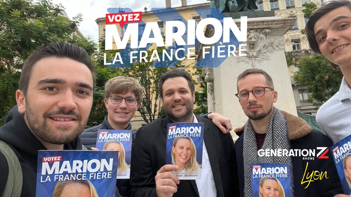 🇫🇷 Nous n’avons pas finit d’être français #AvecMarion !
#Lyon #VotezMarion