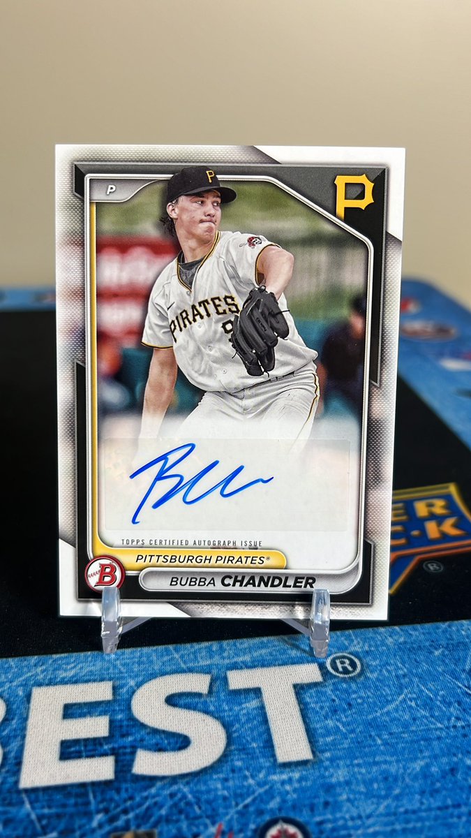 superdad8877's tweet photo. Let’s get started today! 

2024 Bowman Bubba Chandler auto

$5 

#wildstacks #stacksale @rdaex1 @watCHANEYebrow @frank_lubatti 

see pinned for shipping https://t.co/e5ZTVGP4Qc