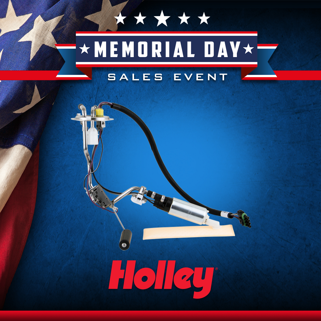 Day 2 of The Holley Memorial Day Sales Event! Today's feature is our Holley EFI 255LPH Fuel Pump Module for 1973-87 GM C/K Series Trucks (P/N 12-308). See all products on sale here: holley-social.com/HolleySaleTwit… #Holley #HolleyEFI #WinWithHolley #HolleyEquipped #HolleyMDWSale24