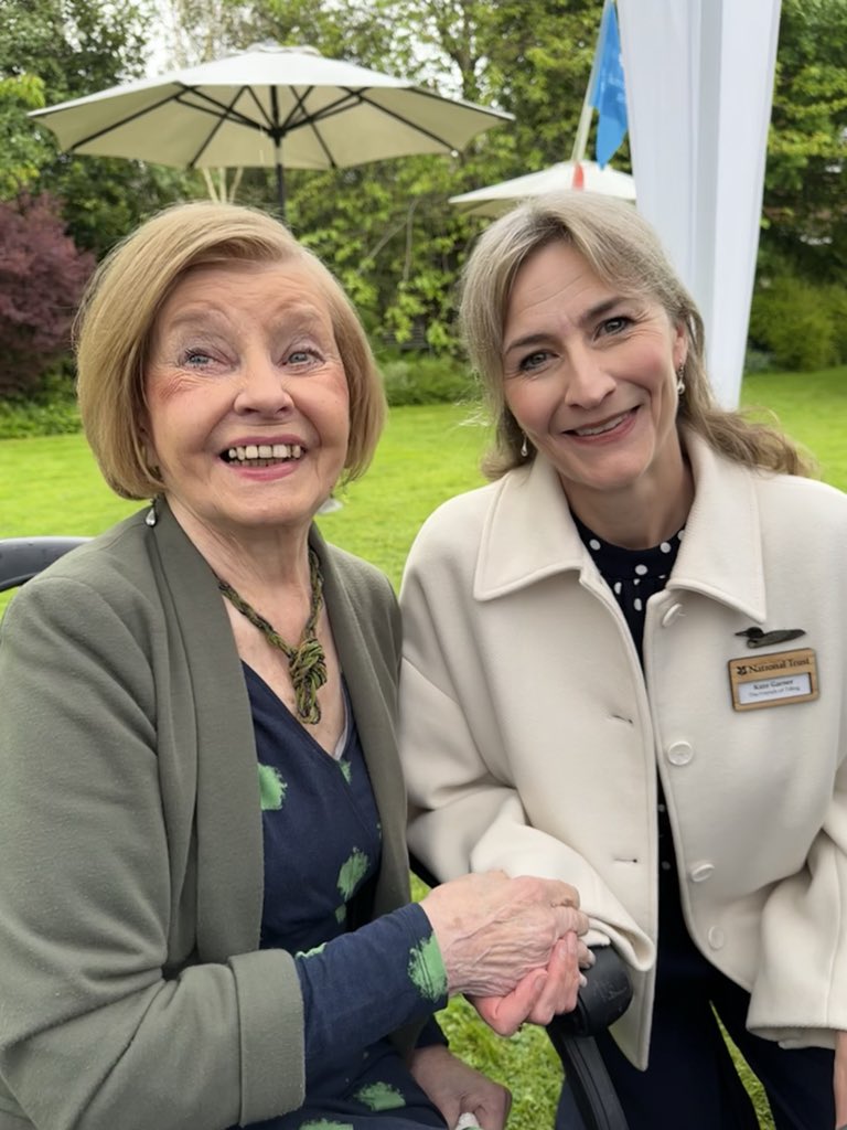 A lovely afternoon at Lamb House, Rye, celebrating E F Benson, writer of Mapp & Lucia, pictured here with the legendary Prunella Scales, the original TV Miss Mapp.