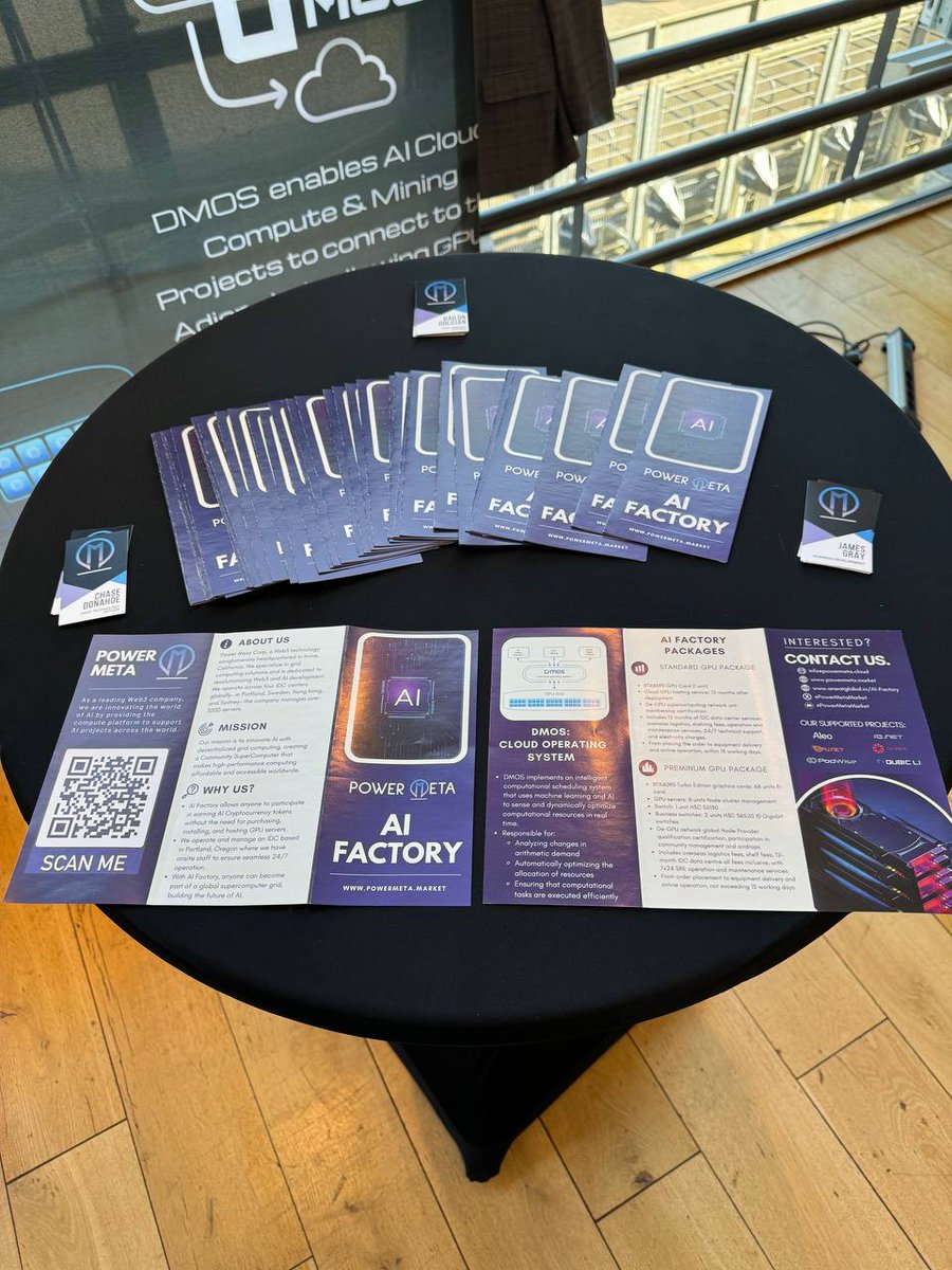 Thank you to everyone who stopped by our table yesterday @conf3rence! We had an amazing time introducing you to AI Factory. If you have any questions please contact us. NEXT UP... LONDON!! 🇬🇧🚀 #AI #Conference #LondonBound #Web3metaverse #GPUPrompt
