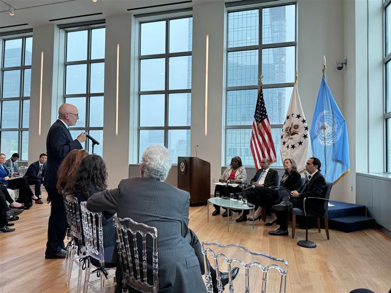 Last night, I had an opportunity to thank @USAmbUn and the United States for organizing a special session with UN Security Council members focused on condemning Hamas’ hostage-taking as a psychological tool of terrorism at a reception for Jewish American Heritage Month.