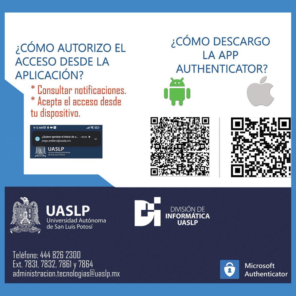 csyhUASLP's tweet image. Seguridad en dos pasos
#authenticator
