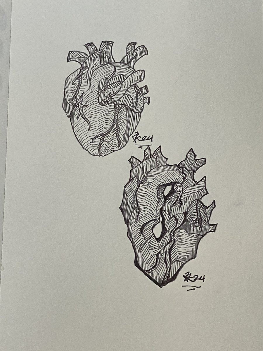 LWraichu's tweet photo. Don’t have anything in my writing brain for #MakerMay day 12 so have 2 hearts!
#sketchbook https://t.co/27umlrc9Z1
