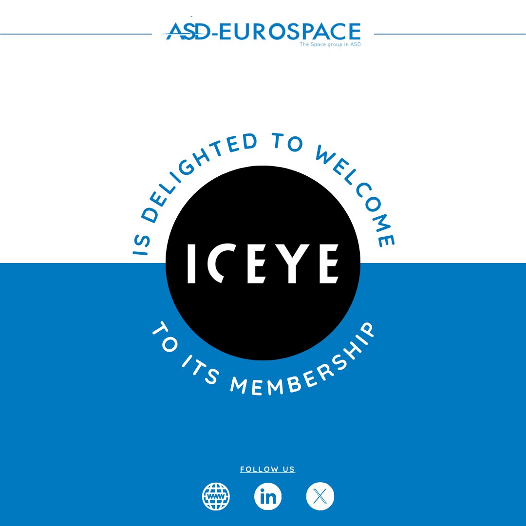 🇫🇮 Finnish SAR satellite company @ICEYEfi candidacy was positively received by the <a href="/ASDEurospace/">ASD-Eurospace</a> Council on April 19th. 

🎊 We are happy to announce that @ICEYEfi is not only the latest addition to our membership but also grows our contingent of the new emerging space industry.