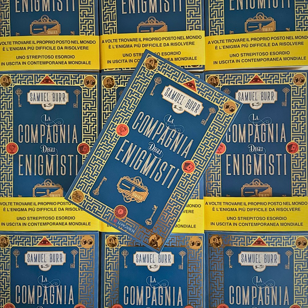 Samuel Burr (@samuelburr) on Twitter photo Ciao Italy! And welcome to the Fellowship! Delighted to be published by the brilliant <a href="/LibriLonganesi/">Longanesi & C.</a> this week! Felice Sconcertante! 🇮🇹 📚 💫 🧩 Ciao Italy! And welcome to the Fellowship! Delighted to be published by the brilliant <a href="/LibriLonganesi/">Longanesi & C.</a> this week! Felice Sconcertante! 🇮🇹 📚 💫 🧩
