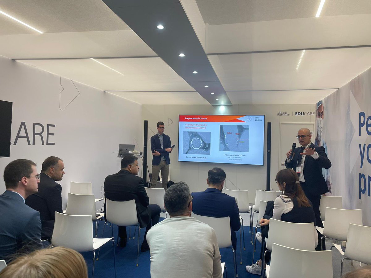 Mvhave's tweet image. Session on valve-in-valve #TAVR with the @bostonsci #Acurate Neo2 platform on #EuroPCR together with the esteemed Saib Khogali! #CardioTwitter @az_delta @deltacardio Great to be in Paris 🇫🇷with colleagues and friends.