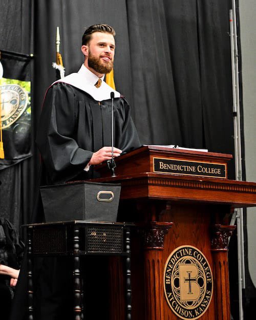 TALE OF TWO CHIEFS: Travis Kelce chugged a Beer at Graduation encouraging the graduates to party and drink alcohol Harrison Butker encouraged graduates to get married and start a family Travis was praised by the media Harrison was ridiculed In a world of Travis Kelce’s, be