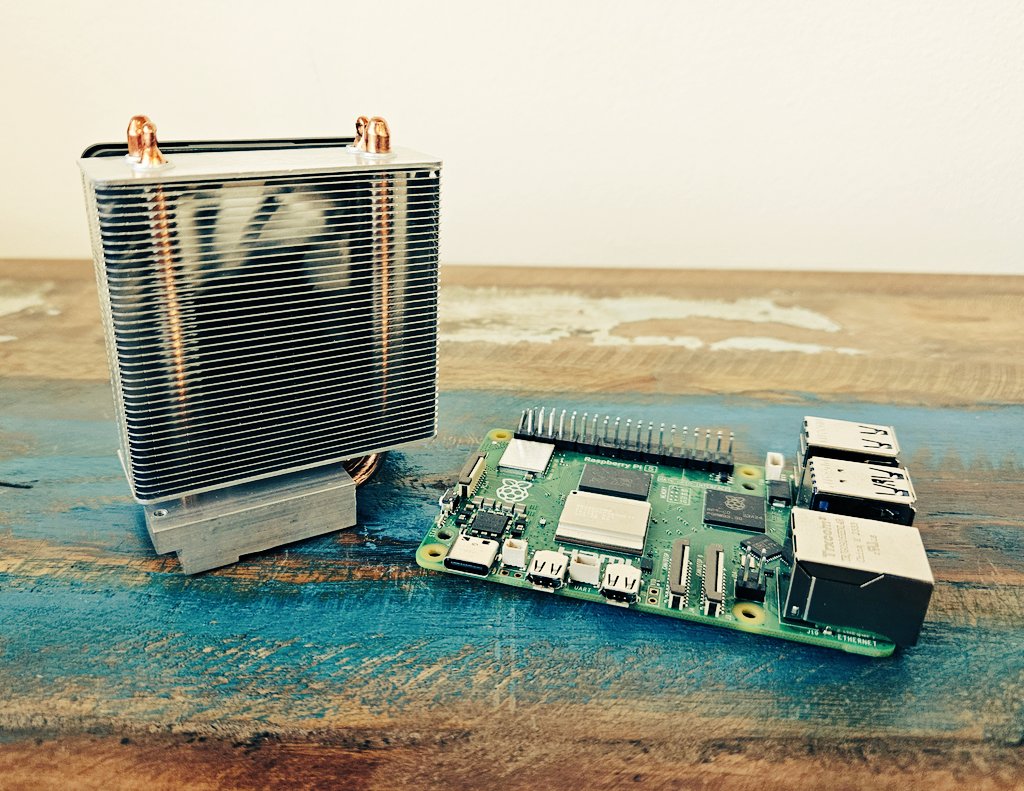 ThePiHut's tweet image. The size of this thing 🫢 #ComingSoon #RaspberryPi5