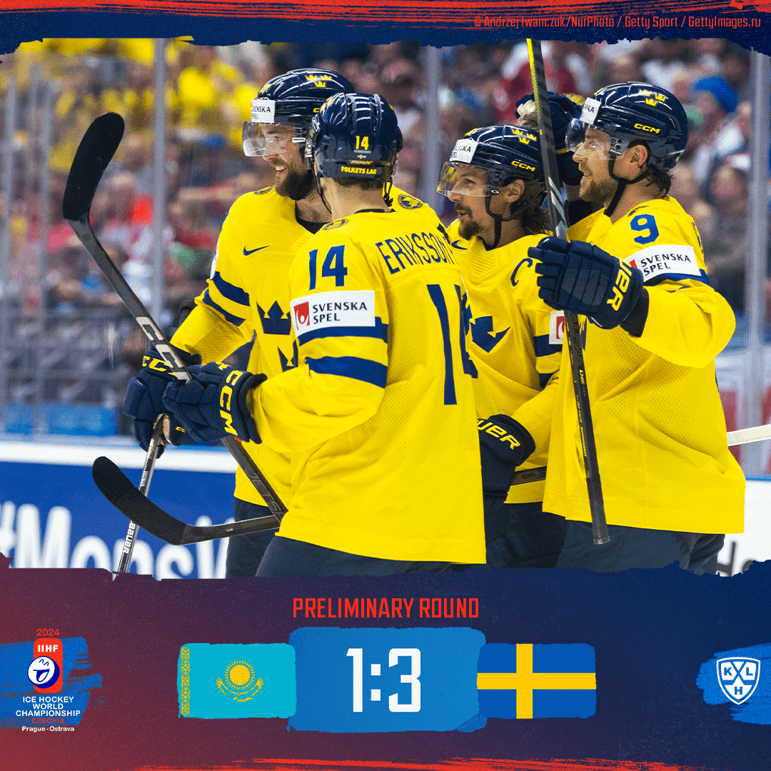 🇰🇿 Nikita Boyarkin's 41 saves were not enough for Kazakhstan in a game against Sweden. #IIHFWorlds #MensWorlds