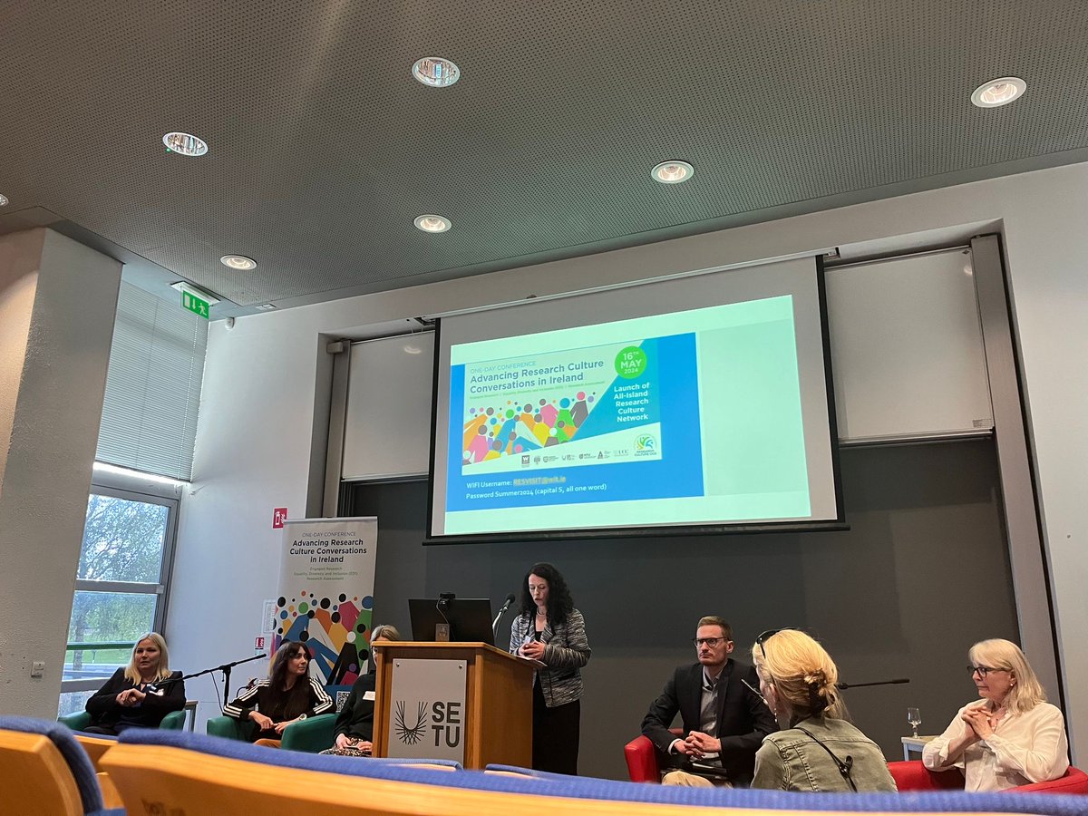Concluding the All-Island #researchculture conference with a thought-provoking panel discussion on measuring progress in research culture Featuring experts Emma Dorris from @UCD_Research, @ste_mueller, @maura_hiney, @kayguccione and Dr Rosalind Attenborough from @wellcometrust