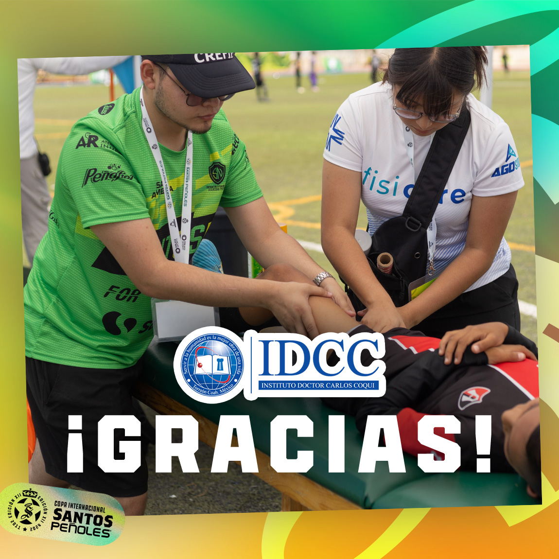 Copa Santos Peñoles (@copasantosp) on Twitter photo ¡Gracias <a href="/IDCC_Torreon/">IDCC Torreón</a> por sumarse a la #CopaSantosPeñoles y poner al tiro con masajes preventivos y de recuperación a nuestros jugadores participantes!
¡Nos vemos en la próxima edición! ⚽🔥
#InspirandoElFuturo #LaMejorCopaDeMéxico ¡Gracias <a href="/IDCC_Torreon/">IDCC Torreón</a> por sumarse a la #CopaSantosPeñoles y poner al tiro con masajes preventivos y de recuperación a nuestros jugadores participantes!
¡Nos vemos en la próxima edición! ⚽🔥
#InspirandoElFuturo #LaMejorCopaDeMéxico