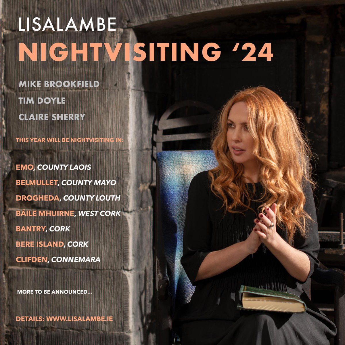 I am going Nightvisiting!
Scoraíocht- Bothántaíocht-Cuairtaíocht

This Summer and Autumn/Winter in Ireland for Edition 2024!

With details of the each of shows coming soon...

Here's our fieldwork so far...&amp; more to be announced.

With <a href="/clairesherrymus/">Claire Sherry Music</a> <a href="/mikebrookfield/">Mike Brookfield</a> &amp; Tim Doyle