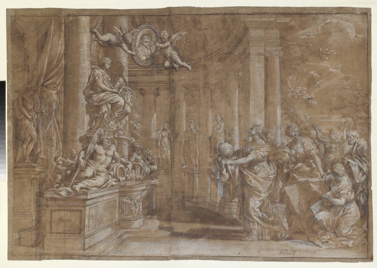 Allegory in Honor of Cardinal Antonio Barberini the Younger, 1607-1671) by Pietro da Cortona, 1596–1669 (Met Museum) Understated praise didn't come into the equation. The artist died #otd 16 May 1669