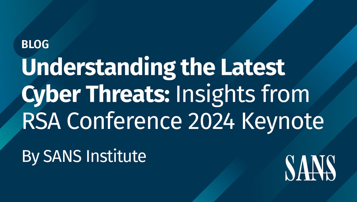 🔍 Discover the five most dangerous attack techniques unveiled at @RSAConference. Learn how to protect yourself and your organization with insight from leading cyber experts @edskoudis, @HeatherMahalik, @aNerdFromDuval, @Steph3nSims & @johullrich → sans.org/u/1whT