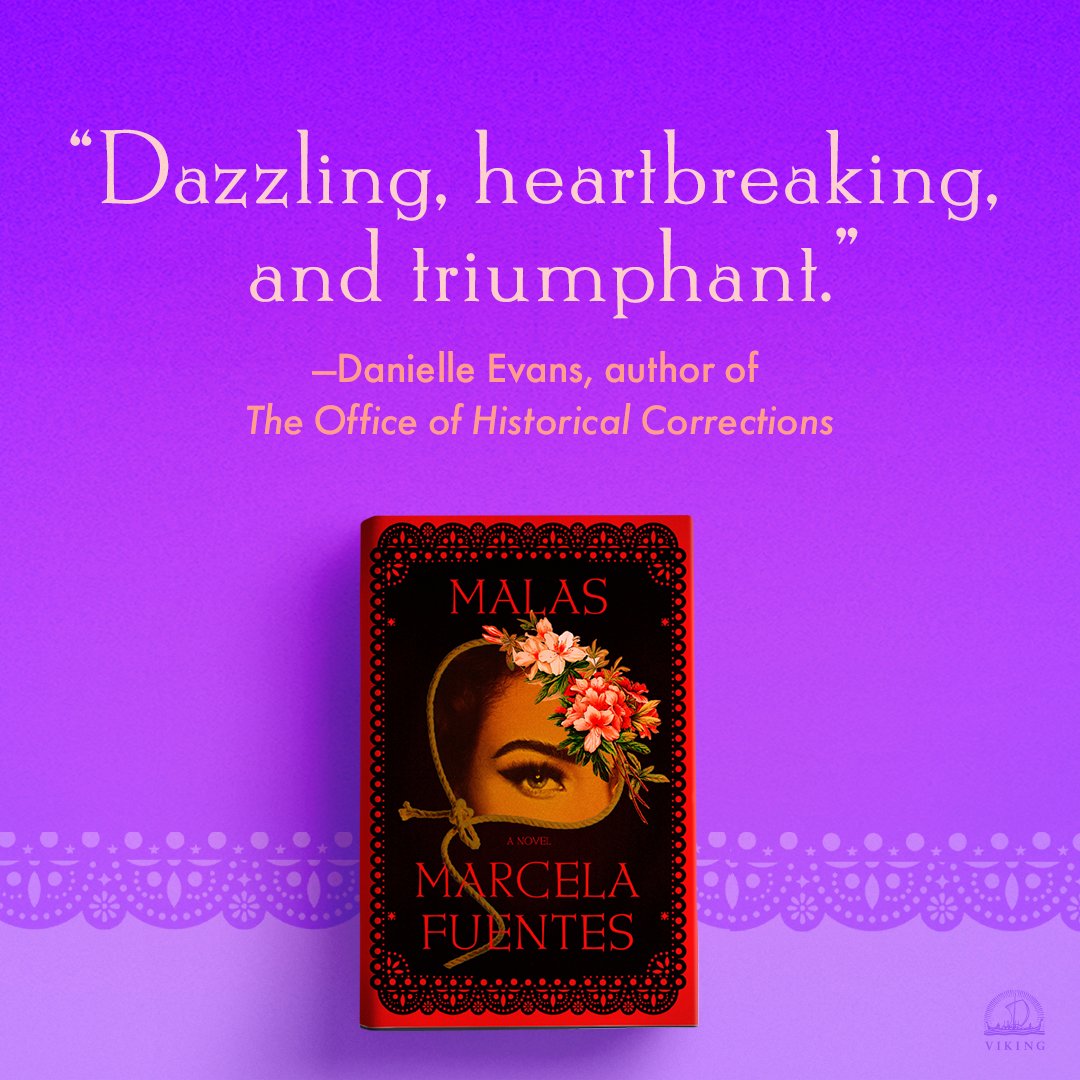 MALAS by @Marcelisima1 is 'dazzling, heartbreaking, and triumphant' (@daniellevalore)! 🌹✨ Equal parts family saga and love letter to Tejano culture, preorder your copy now before it goes on sale 6/4 👉 bit.ly/3Jxe54a