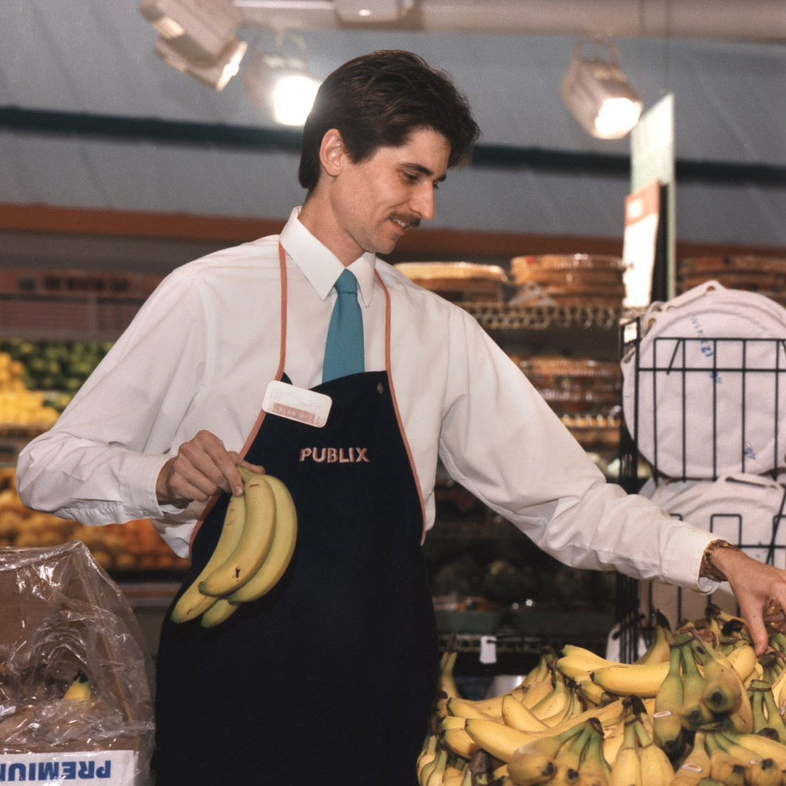 It's a sunny spring afternoon in the ’90s, and you're on a Publix run. Which department are you heading to first? 💚 #TBT Meat 🥩 Photo center 📸 Bakery 🎂 Produce 🍌