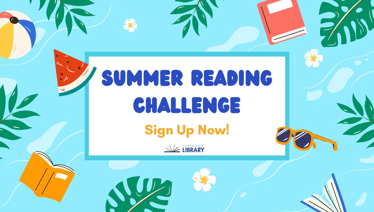 FolsomLibrary's tweet image. The Folsom Public Library invites you to join the 2024 Summer Reading Challenge! Sign up now on Beanstack to read or pick up a bingo-style sheet at the library starting May 25.  Children, teen and adults can earn prizes for reading in June &amp;amp; July. Full details are on our website.