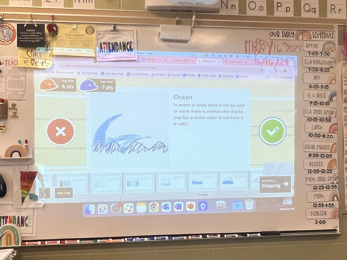 2nd grade students at JHE utilized their knowledge about ecosystems and biodiversity today through Flashcard factory. Students had a BLAST and did an excellent job demonstrating their understanding of the Science material! #peardeck