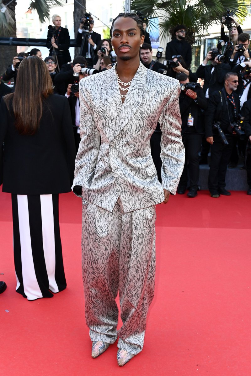 Alton Mason attends the 'Megalopolis' Red Carpet at the 77th Cannes Film Festival.