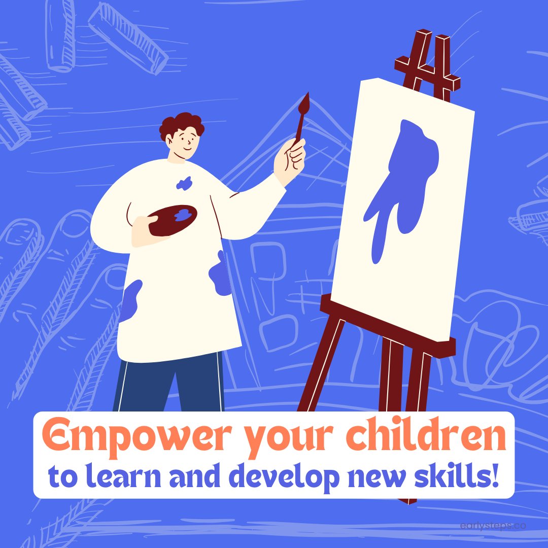 Skill development equips children with the tools they need to thrive in a rapidly evolving world. #SkillDevelopment #EarlyStepsAcademy