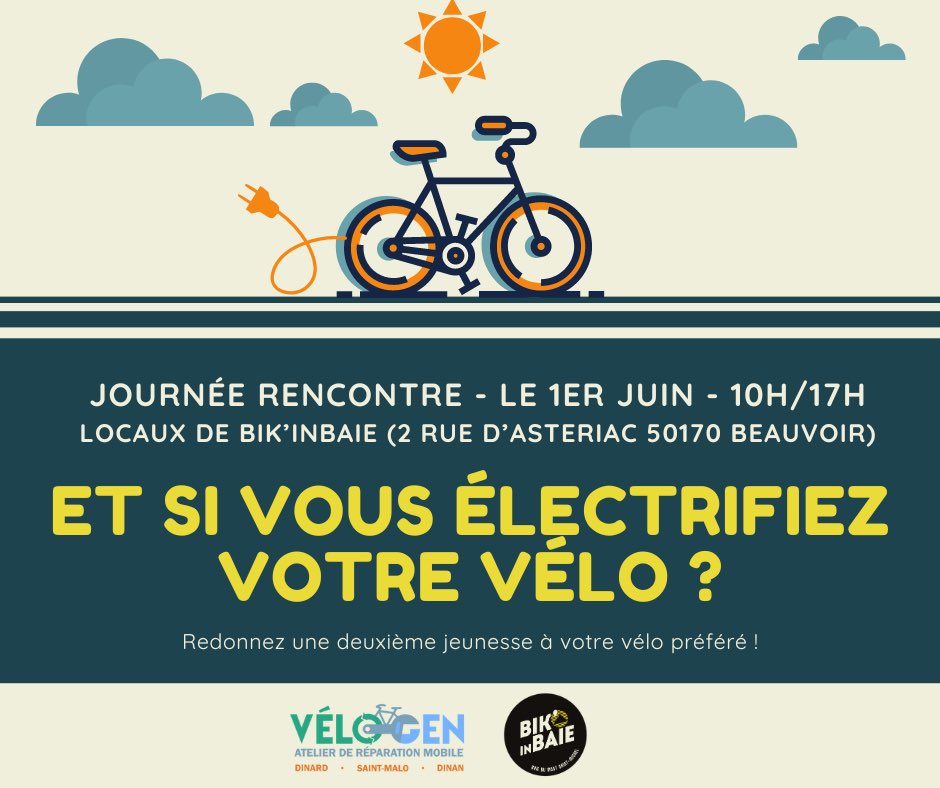 Le samedi 1er juin, @bikinbaie nous fait l’honneur de nous accueillir dans leurs locaux pour une journée de découverte de l’électrification ! L’occasion pour moi de vous présenter ce service en détails. Démonstrations, tests, devis gratuits, échanges entre passionnés…