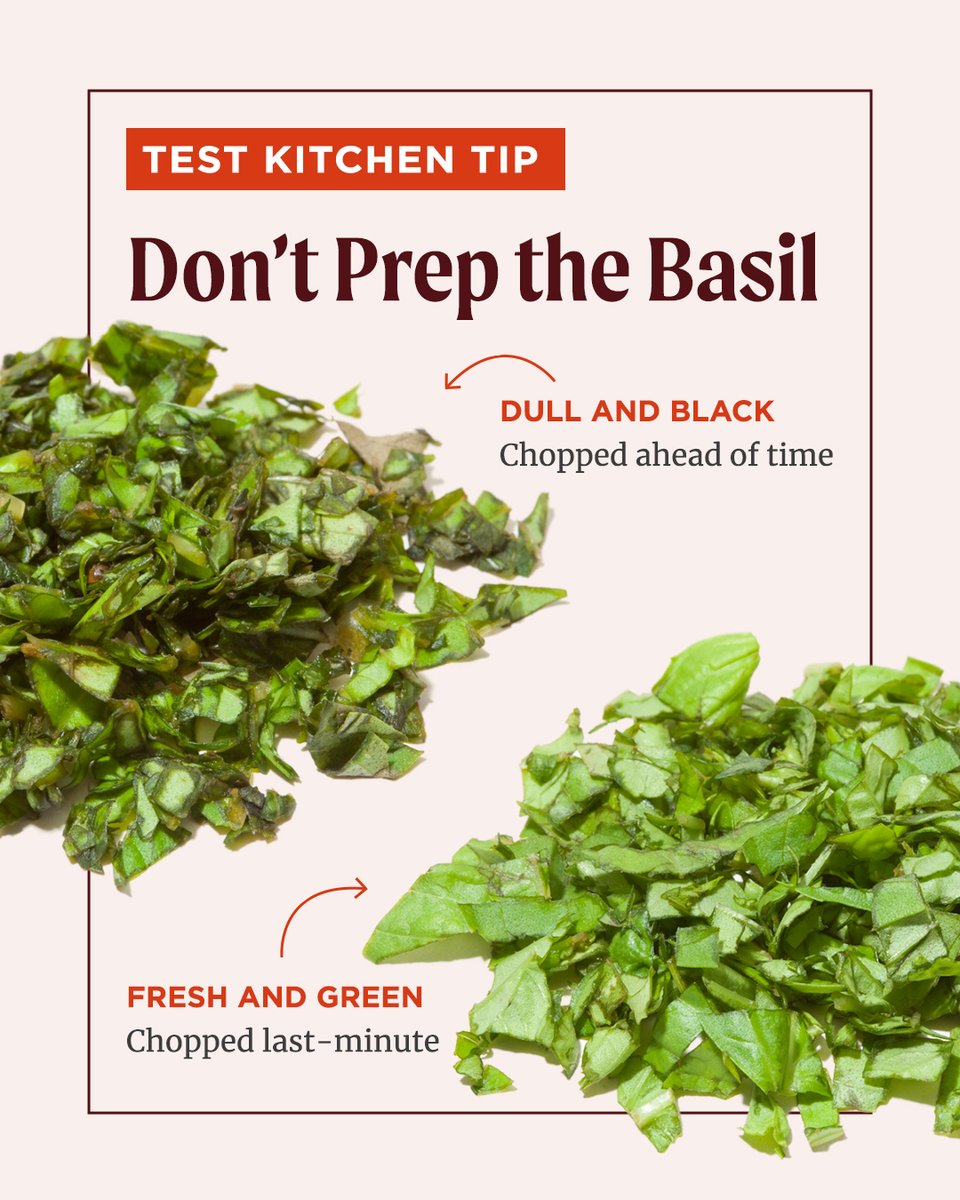 Use this tip to get the perfect basil every time. Find our Strawberry, Lime, and Basil Pavlova with Whipped Cream recipe here: bit.ly/44IOyyP