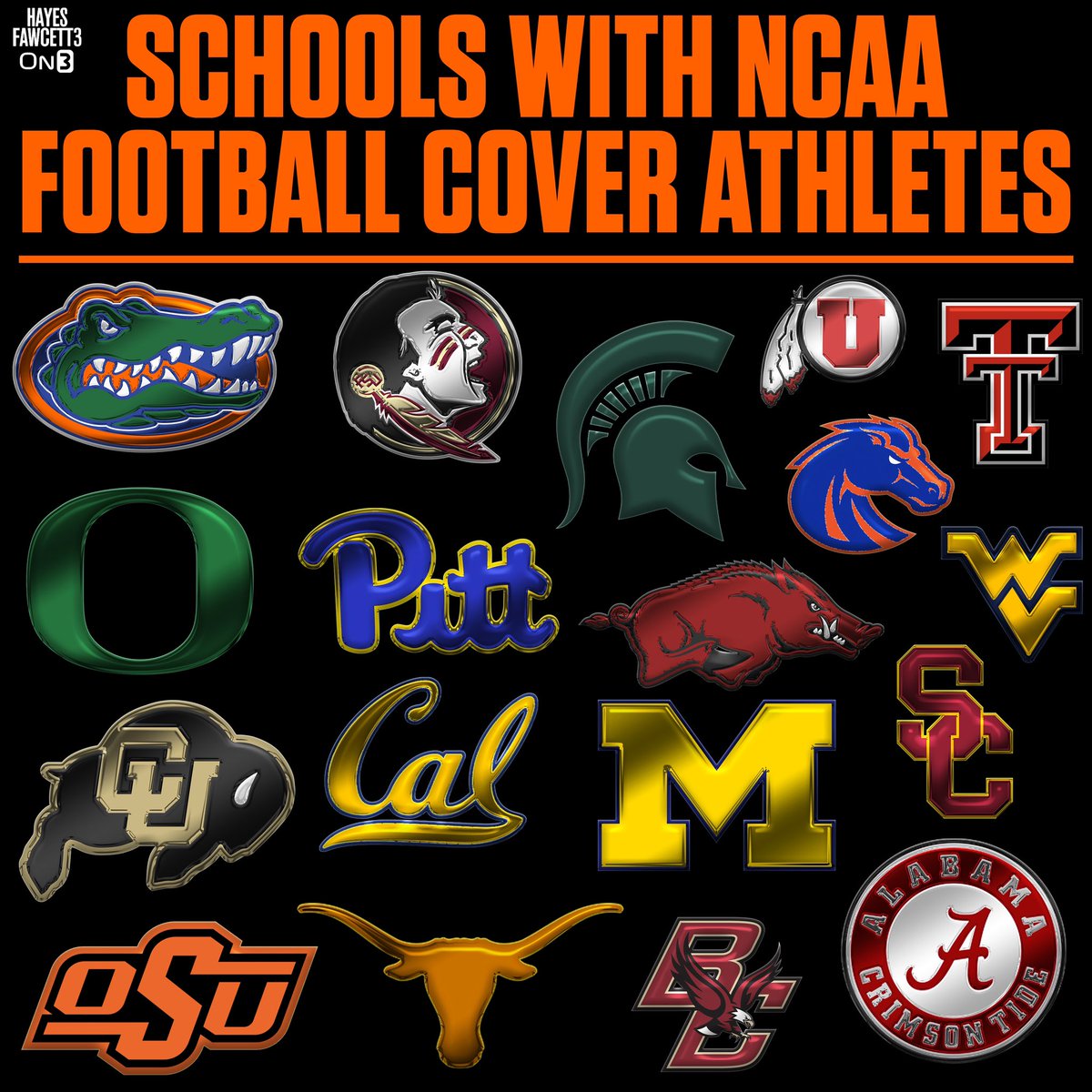 REPOST if your school has an NCAA Football Cover Athlete‼️