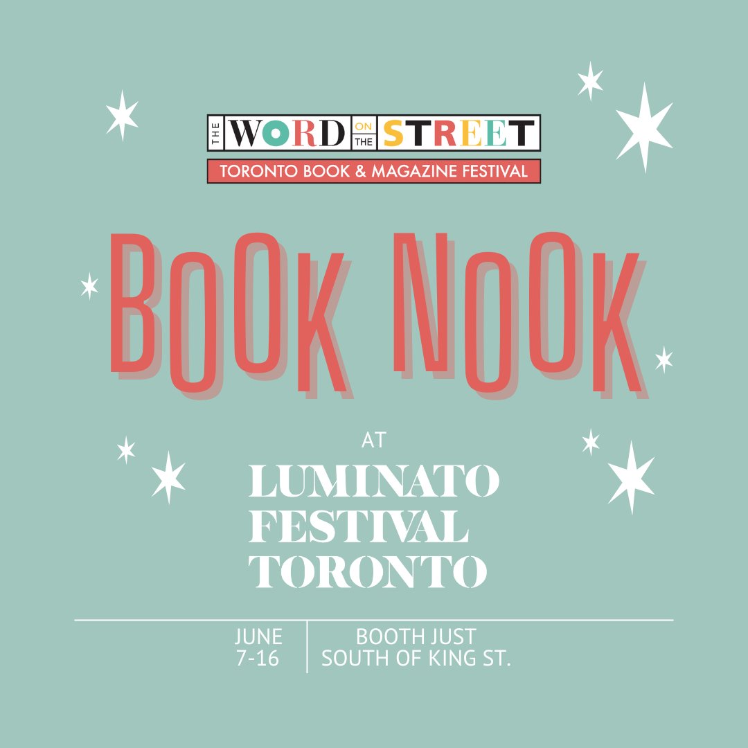 The Word On The Street invites you to explore and experience some of the best Canadian literature at the WOTS Book Nook at Luminato in the Square June 7-16, 2024, presented in partnership with @Luminato! luminatofestival.com/luminato-in-th…