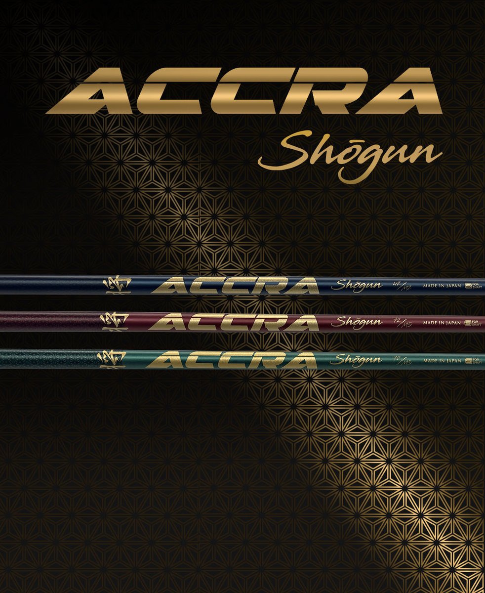 Introducing our ultra-premium golf shaft line, Shogun.