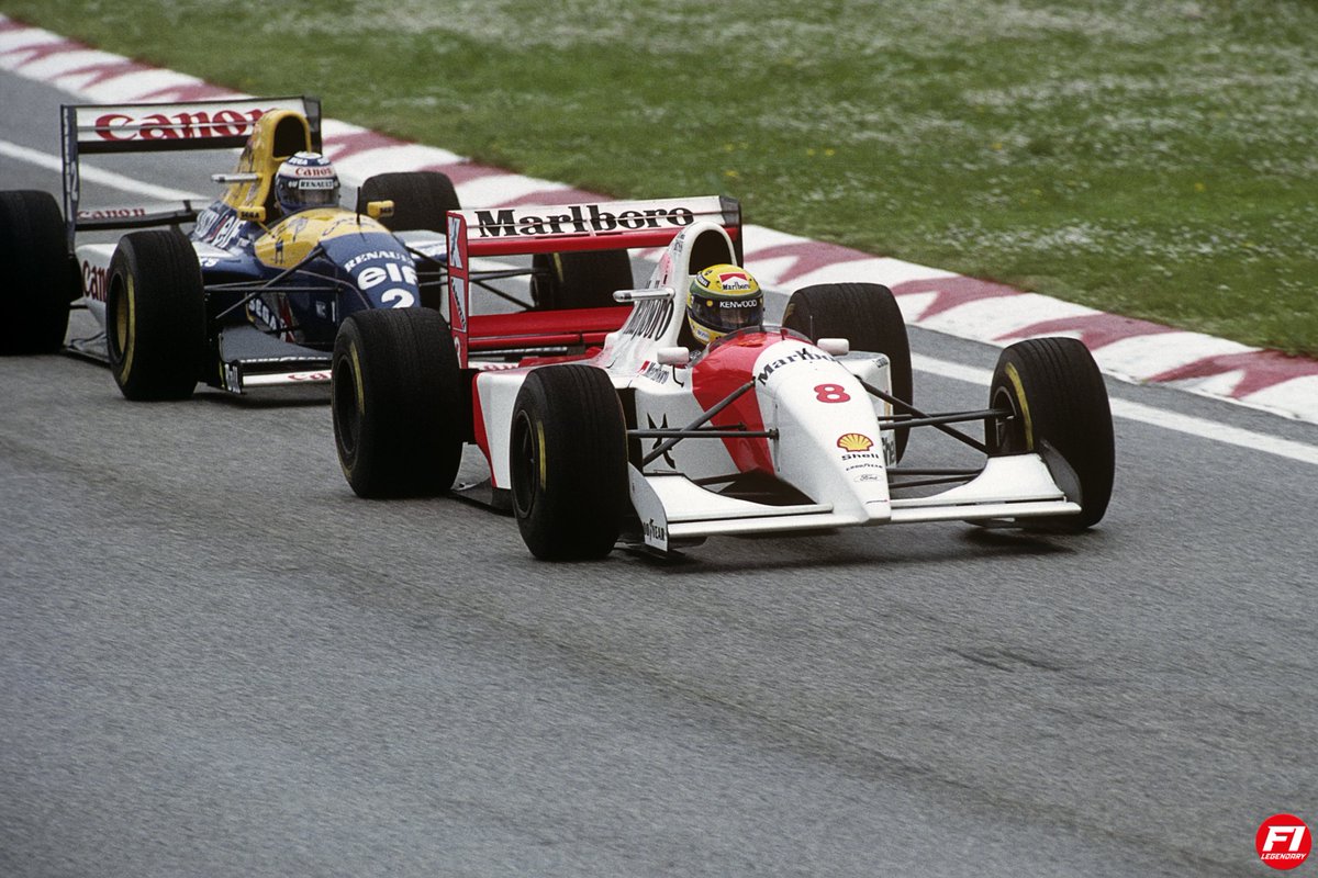 Ayrton Senna / Alain Prost / GP San Marino 1993. 📸: Paul-Henri Cahier / Getty Images. #F1