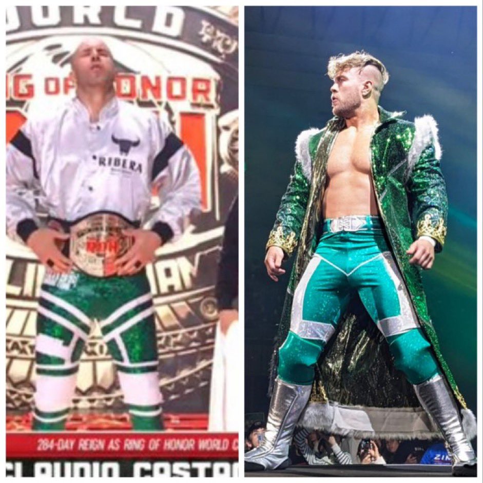 Will Ospreay & Claudio in the last year have both worn Misawa tribute gear 🥹 Truly beautiful to see the love Misawa has gotten from other wrestlers in the last year.