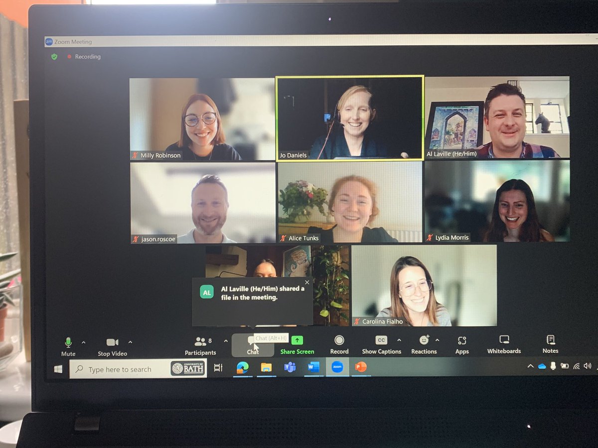Great online prep session today for #3MT presenters for @BABCP conference in #Manchester thanks to the brilliant @ProfALaville ! 👏 Can’t wait to see them in action, check out the programme and come to hear a stimulating diverse session of research and practice in CBT!