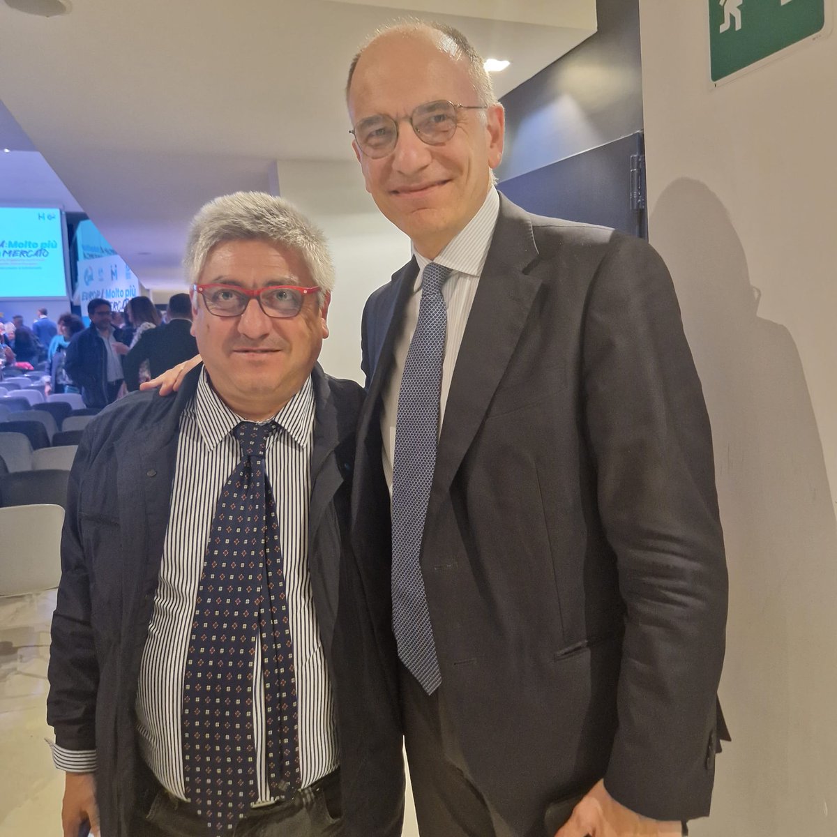 A Roma dibattito con il Segretario Generale UIL @PpBombardieri e @EnricoLetta sul futuro del mercato unico europeo. @Vizza1972 @UILofficial @VincenzoCesare2 @edacquino @montedurototi @enriazz #mercatounico #europa #enricoletta @RegLombardia @ComuneMI