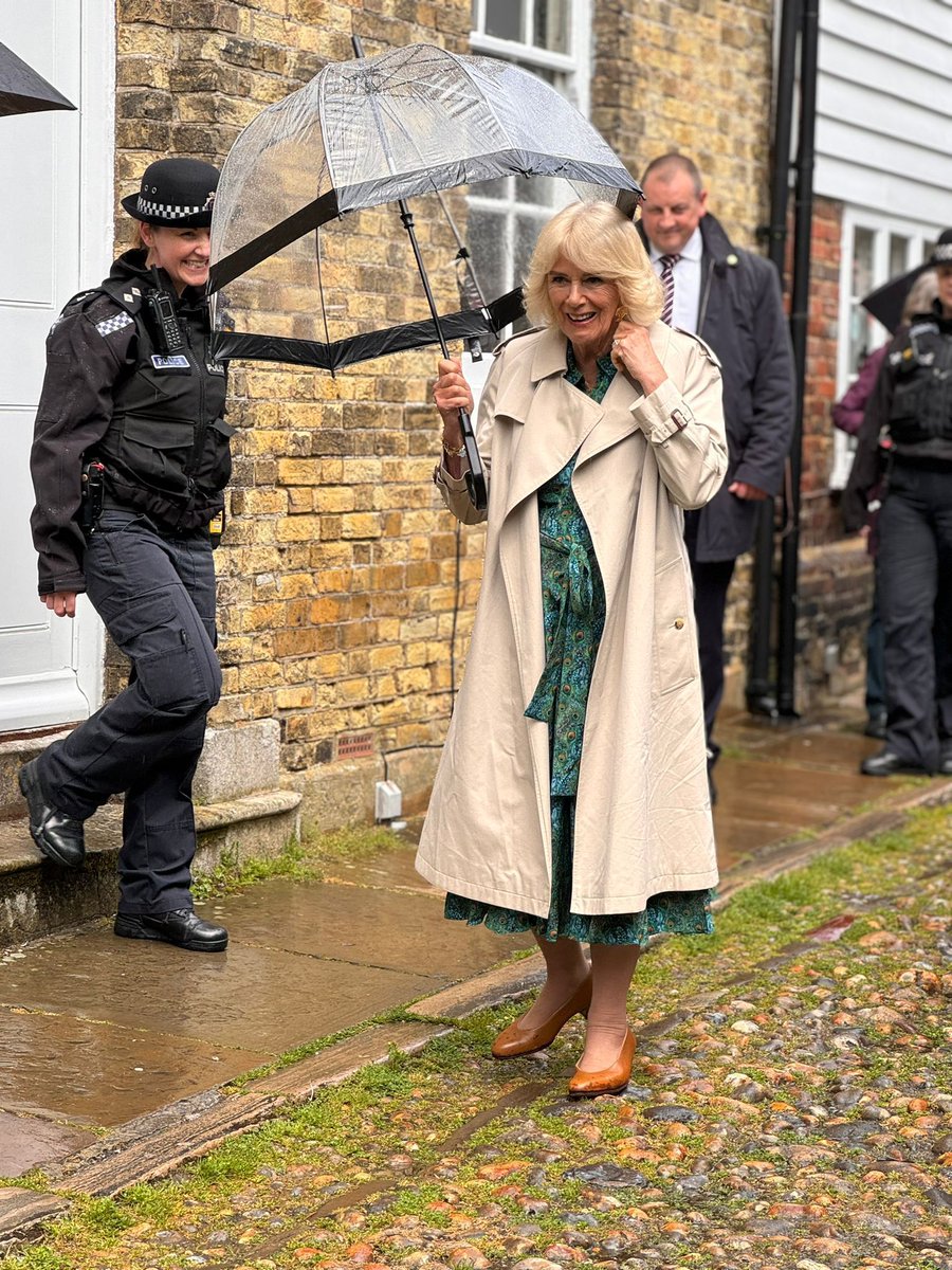 HM Queen Camilla visited our beautiful branch town of Rye today and, although the sun didn't shine, some of our colleagues were present to give her a warm welcome; and Trainee Solicitor, Amanda Myles-Lawrence, even got a handshake!