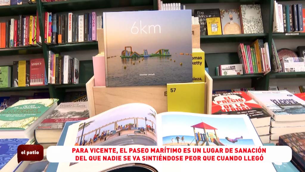 El fotolibro “6 km” ya es una realidad. Vicente Canteli tiene en distintos puntos de venta de la provincia, como la Librería Teseo, este volumen que recoge instantáneas tomadas a lo largo de un año encaminatas por el Paseo Marítimo durante la