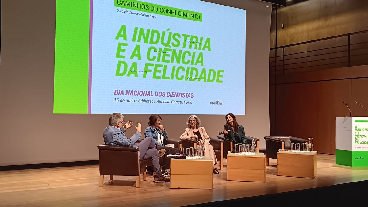 Entre shakespeare e psicologia positiva, sempre houve abordagens para vender felicidade. Mas e a Ciência? Debate entre Adriana Sampaio, Gabriela Moita e Margarida Pedroso Lima, com Nuno Sousa. #caminhosdoconhecimento #cienciaviva #dianacionaldoscientistas #redecentroscienciaviva