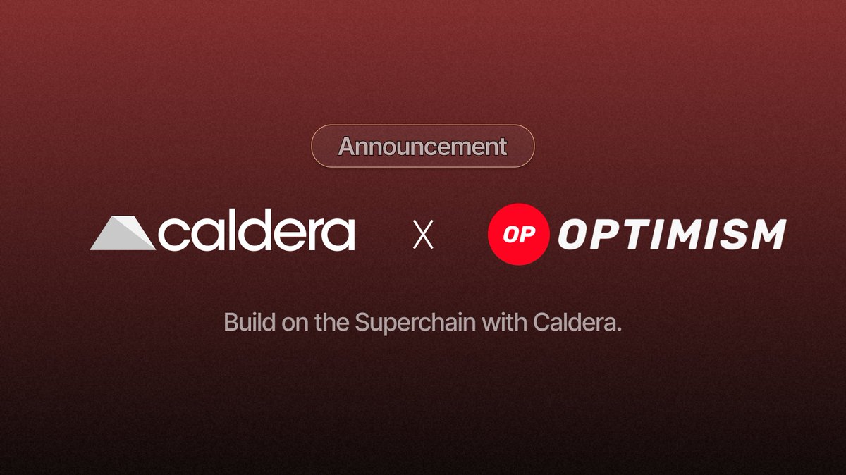 Caldera 🤝 Superchain ​ We're excited to support the @Optimism Superchain for OP Stack rollup deployments on our RaaS platform. ​ Through The Superchain 🔴, developers can leverage shared: ​ - Bridging - Decentralized Governance - Upgrades - Communication Layer ​ between every