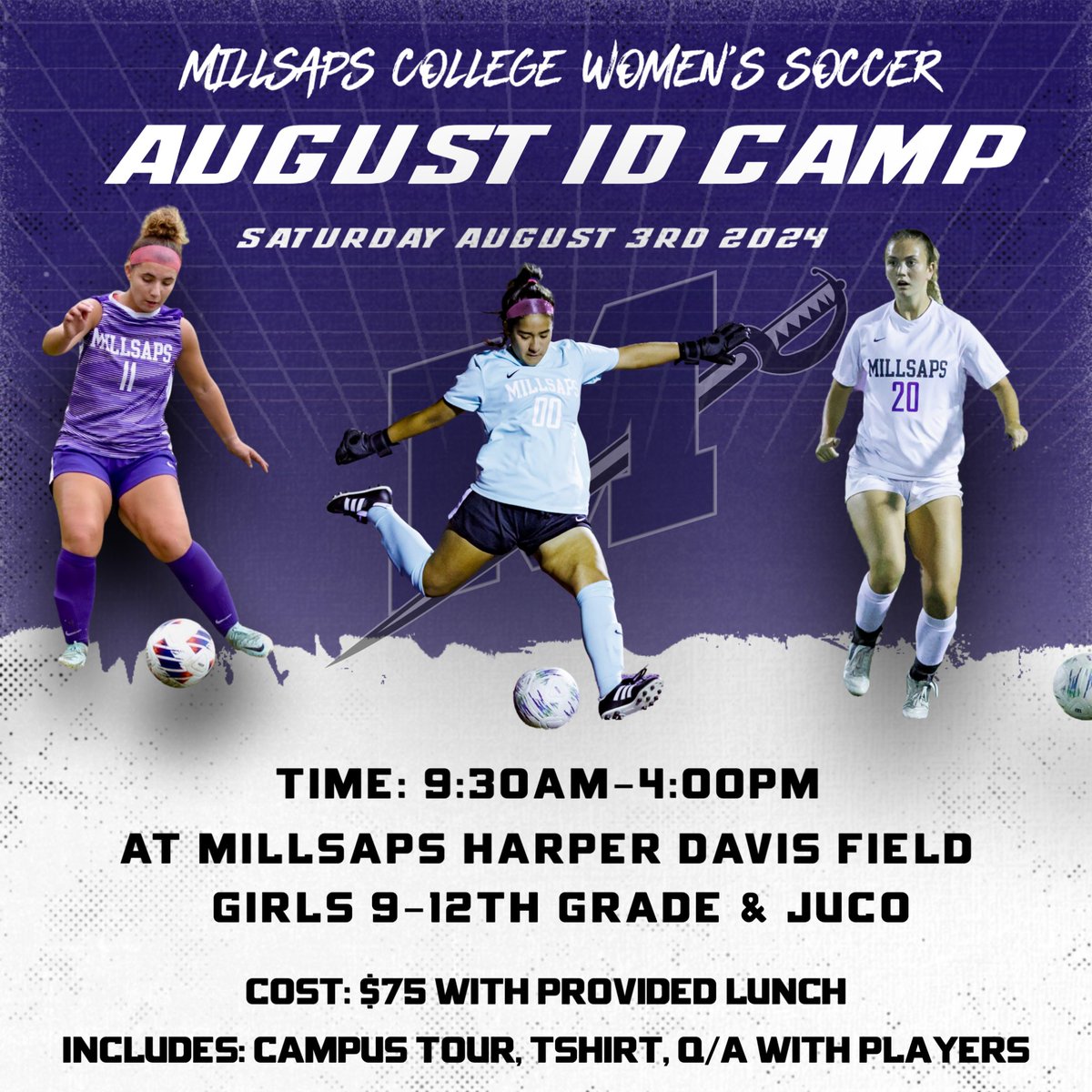 Come out and join us for our summer ID camp!! This is an excellent opportunity to get coached by our staff and check out Millsaps College!! Register today for our August ID Camp today: millsapswomenssoccercamps.com