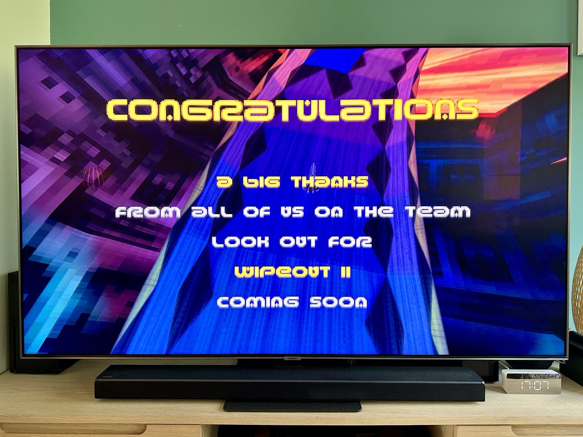 The first wipEout done on Rapier!

I always play this game on the 16th of May, nostalgia from my teens in the 90s, where I stayed up all night to play it with a friend taking turns and eating pizza.

I know he’s not in good place now, but I’ll keep the memory going for him🫡