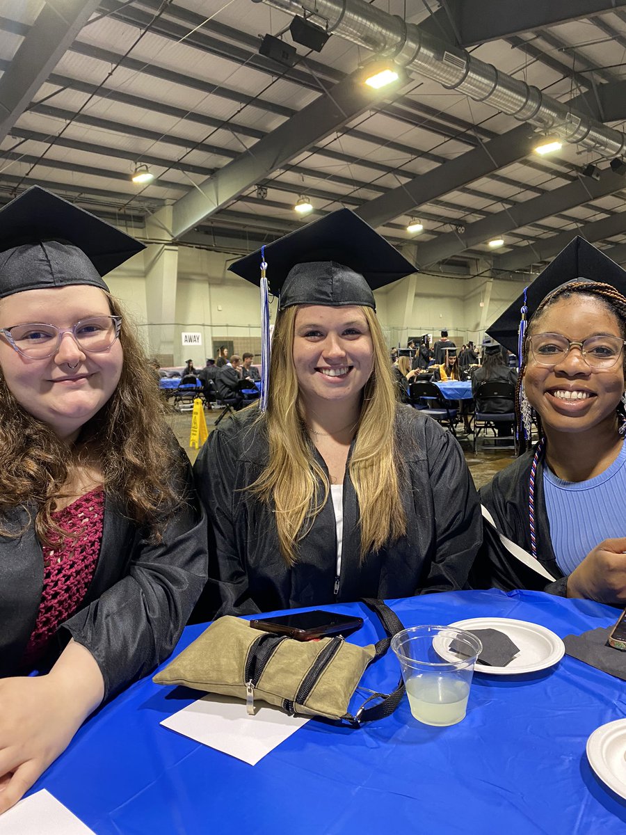 Say hello to Mandy, Lorelei and Na’Tia… brand new holders of the associate in arts degree!!!! Ayeeeeee!!!! (Megan Scott, you are a QUEEN!! 👑) #MCCGrads2024