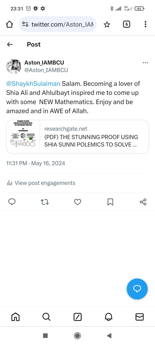@ShaykhSulaiman thanks for contributing to my NEW maths on earth research. Aston Walker Birmingham UK BCU Steamhouse Lord Curzon Aleister Crowley CEBE faculty researcher