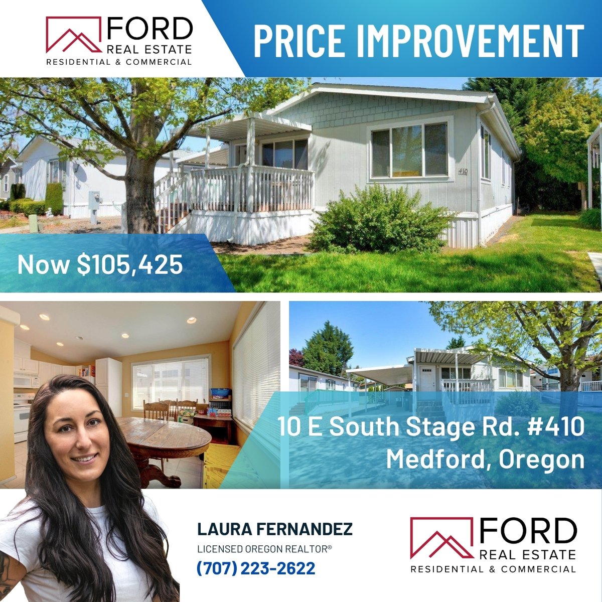 $10k price reduction for 10 E South Stage Rd #410, Medford, OR! Check out Laura Fernandez' full listing here: zurl.co/pjBo #PriceReduction #RealEstate
