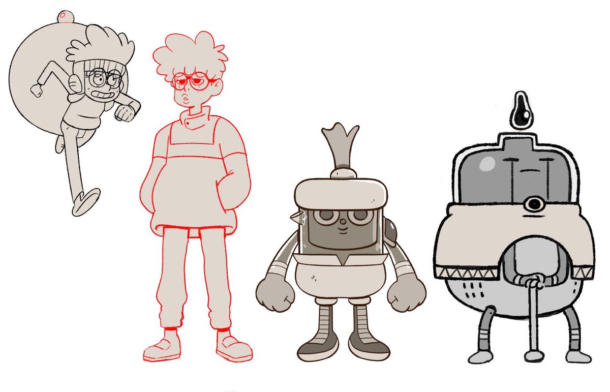 Posting some sketches of characters I designed for a comic I'm working on.  More soon. 