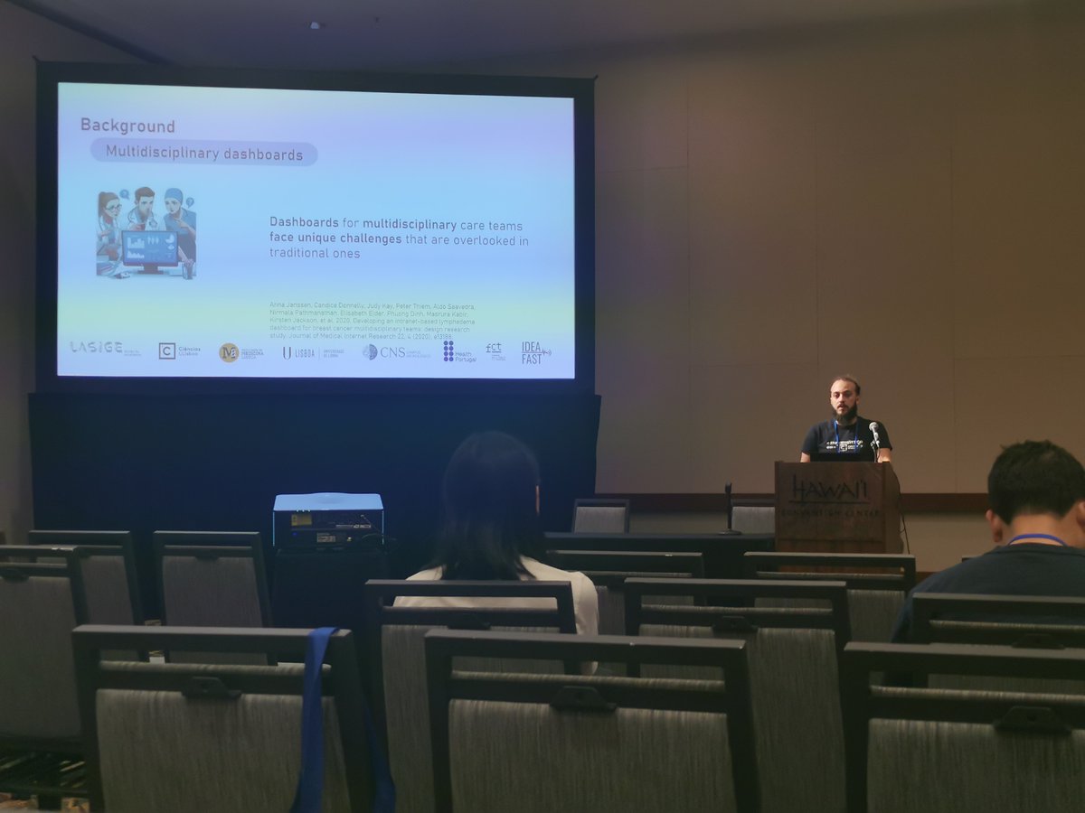Our final #chi2024 paper presented by <a href="/diogobranco94/">Diogo Branco</a>. This paper builds on our 5+ year embedment on a clinical institution (directed by <a href="/joaquimjferreir/">Joaquim Ferreira</a>), in what we think is a great example of radical multidisciplinary  <a href="/lasige/">LASIGE</a>  <a href="/ideafastproject/">IDEA-FAST-Project</a> @HealthPortugal <a href="/IMMolecular/">iMM</a>