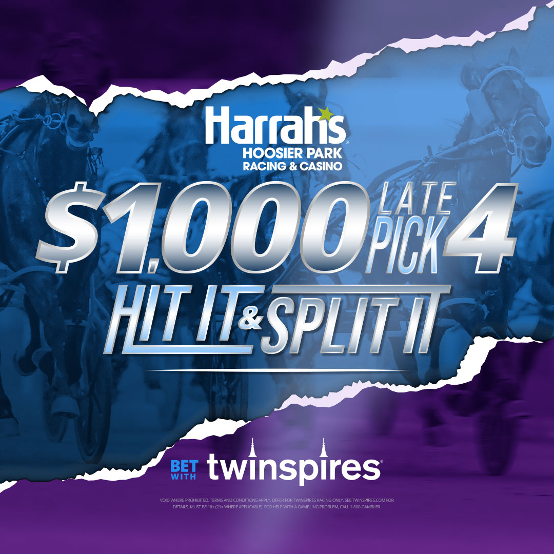 Play the Late Pick-4 at Hoosier Park each Thursday in May for a chance to split the $1,000 prize pool! 💥 #PlayHP Opt in ⤵️ spr.ly/6010dKlwu