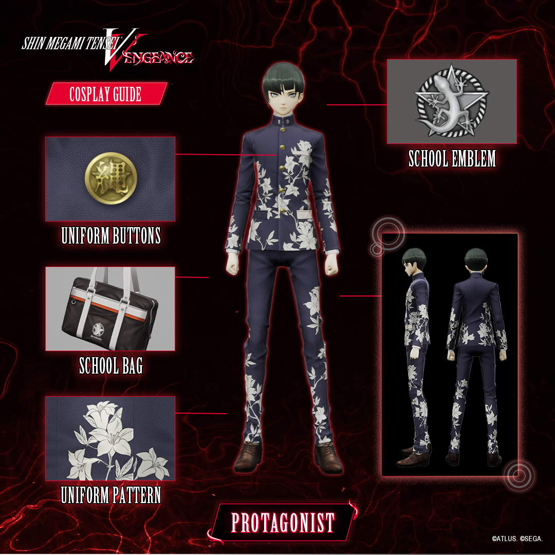 Step into Godhood with the official Shin Megami Tensei V: Vengeance cosplay guides! 🐍

Already made your own? Tag your cosplay with #ATLUSFaithful for the chance to be featured on our social media every Friday.

Pre-order SMTV: Vengeance now: atlus.link/SMTVV-Pre-Order
