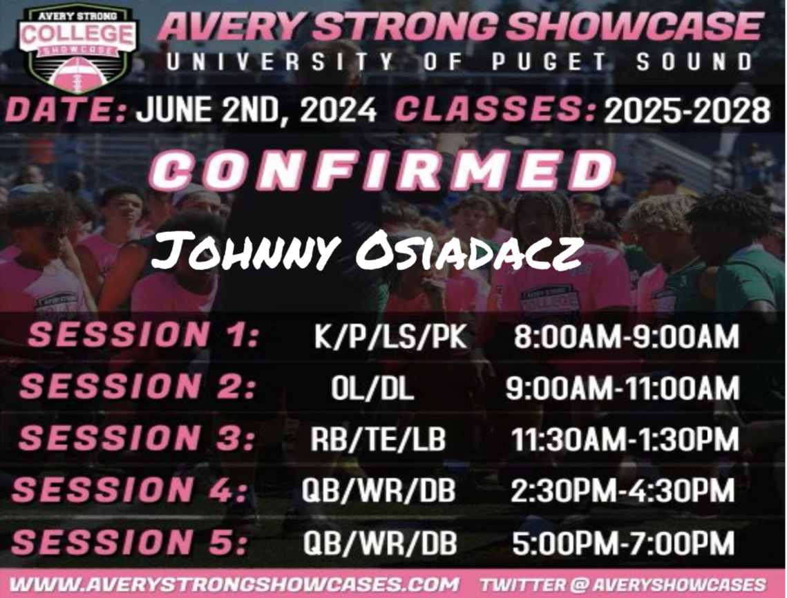 Thank you for the invite! I will be attending @AveryShowcases on June 2nd. Looking forward to compete in session 2 OL/DL. #AVERYSTRONG @jeffthomas4 @Murdock_02 @BrandonHuffman